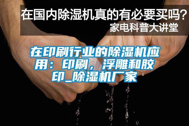 在印刷行業(yè)的除濕機應(yīng)用：印刷，浮雕和膠印_除濕機廠家