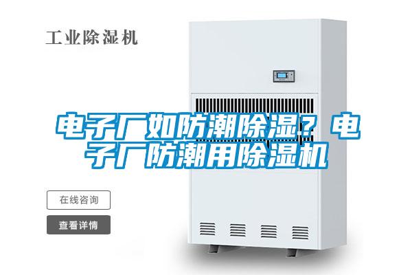 電子廠如防潮除濕？電子廠防潮用除濕機