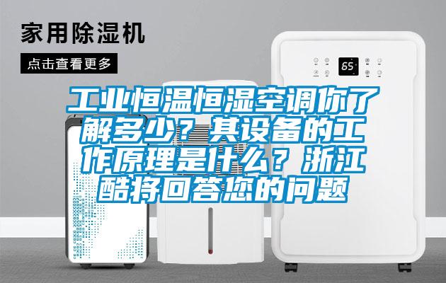 工業(yè)恒溫恒濕空調你了解多少？其設備的工作原理是什么？浙江酷將回答您的問題