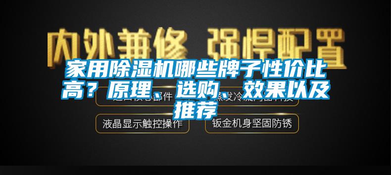 家用除濕機(jī)哪些牌子性價(jià)比高？原理、選購(gòu)、效果以及推薦