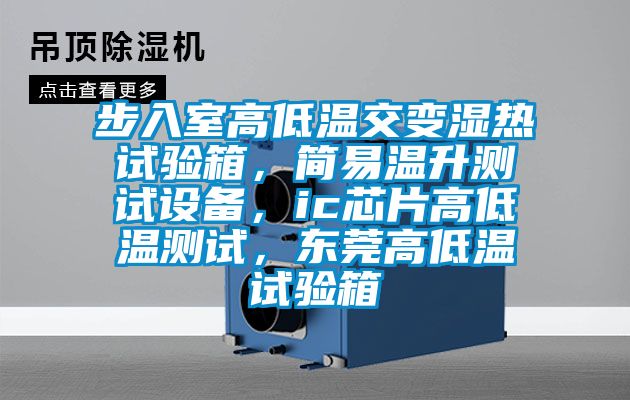 步入室高低溫交變濕熱試驗箱，簡易溫升測試設(shè)備，ic芯片高低溫測試，東莞高低溫試驗箱