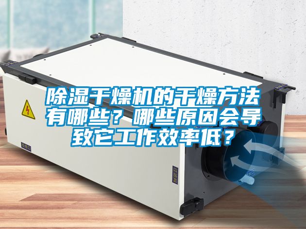 除濕干燥機的干燥方法有哪些？哪些原因會導(dǎo)致它工作效率低？