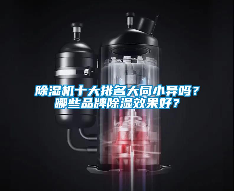 除濕機十大排名大同小異嗎？哪些品牌除濕效果好？