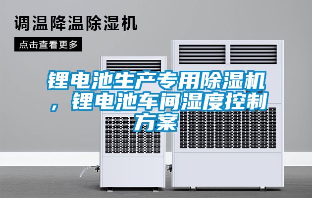 鋰電池生產(chǎn)專用除濕機(jī)，鋰電池車間濕度控制方案