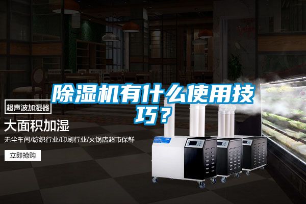 除濕機有什么使用技巧？